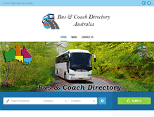 Tablet Screenshot of busandcoachdirectory.com.au